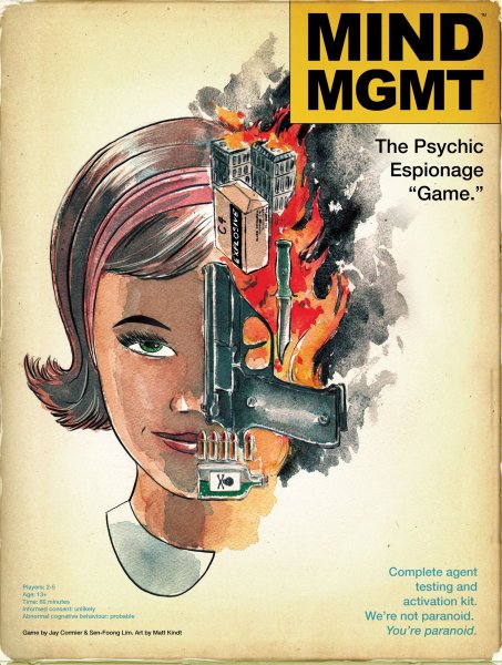 Mind MGMT: The Psychic Espionage “Game” box cover